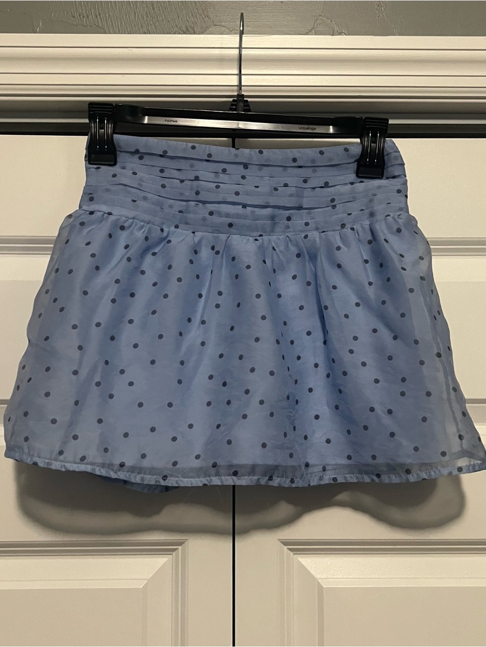 Abercrombie Kids Blue Polka Dot Mini Skirt
